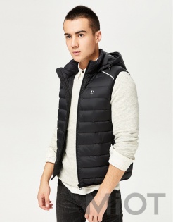 Пуховий жилет Xiaomi Uleemark short sleeves down jacket L Black 117304004